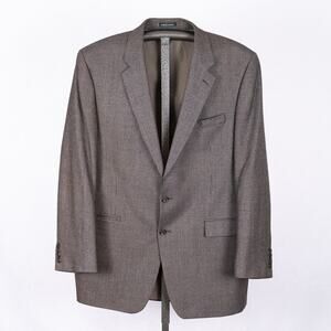 Men's Ralph Lauren Woven Wool Blazer 46L Union Made in Canada Classic Career